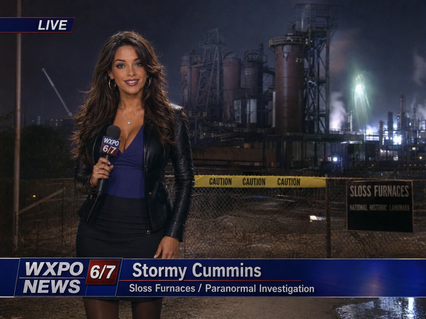 Stormy Cummins reporting from Sloss Furnaces